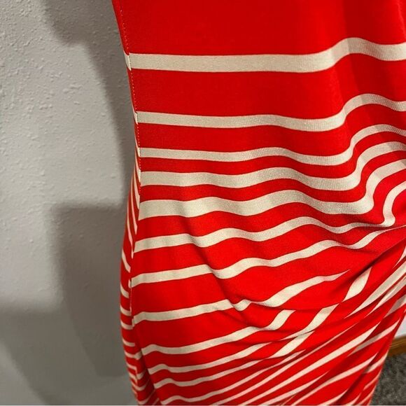 Short sleeve striped midi dress - Picture 4 of 13